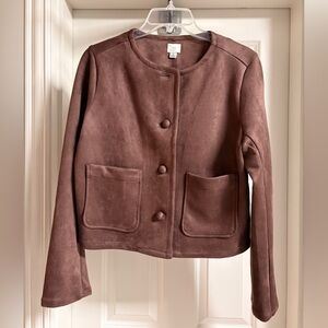 a new day Faux Suede Jacket | S | Brown